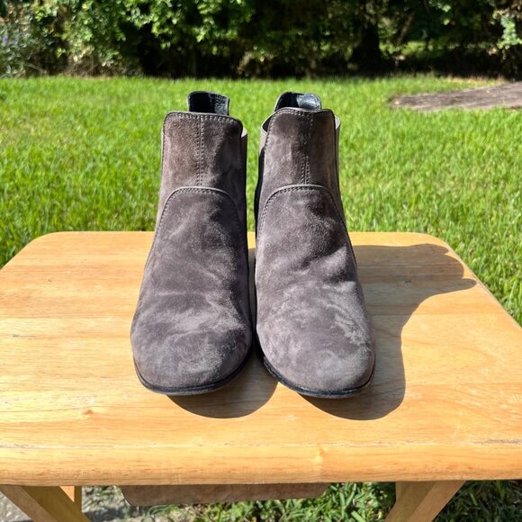Pedro Garcia Gray Suede Leather Ankle Booties Size 41 / US 11 - Picture 2 of 7